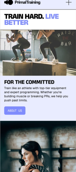 Same site on mobile